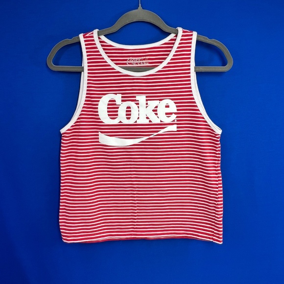 Coca-Cola Tops - 🔥2/$12 |•COCA-COLA•| Coke Red & White Striped Tank Top